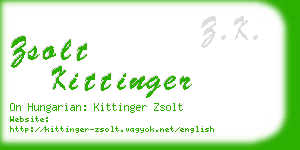 zsolt kittinger business card